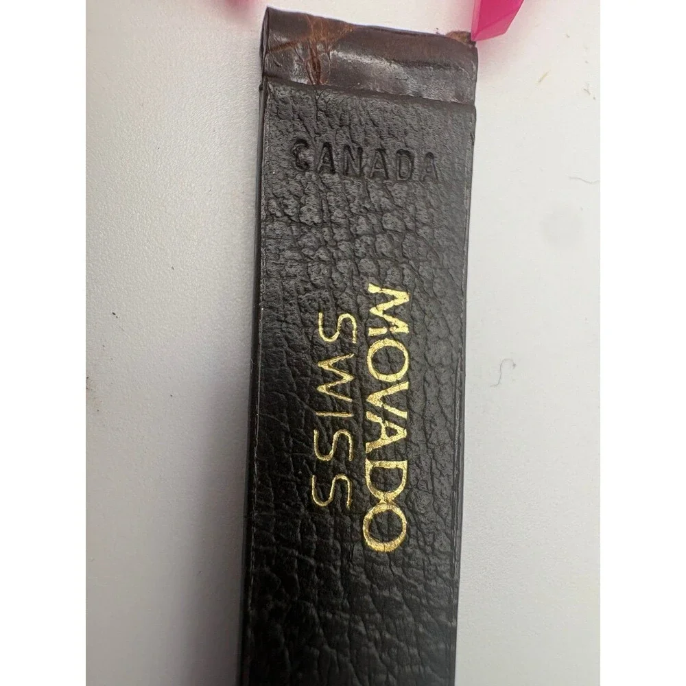 Authentic OEM Movado Swiss 12mm Brown Genuine Crocodile Watch Strap